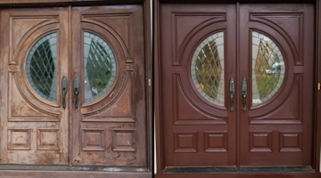 Door Painting (before & after)  Short Hills, NJ